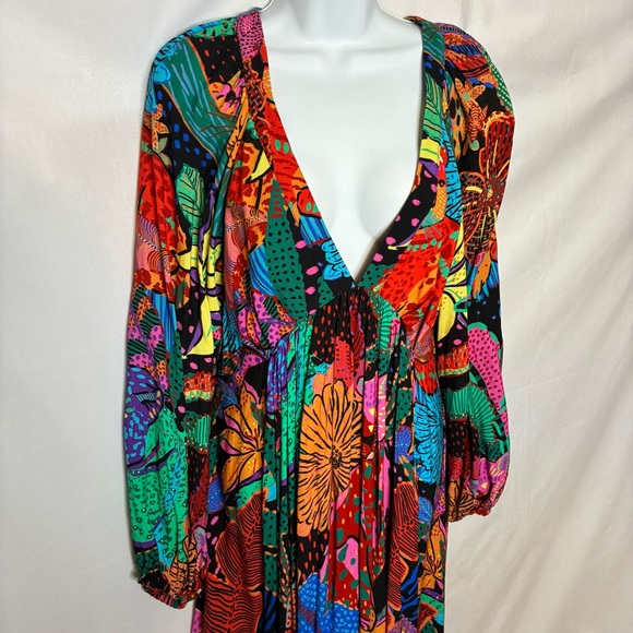 EUC Farm Rio Colorful Print Maxi Dress - Picture 2 of 7